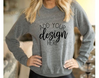 Grey Fleece Mockup Etsy