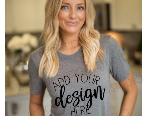 Bella 3413 Gray Shirt Mock Up Gray Crewneck Mock Bella 3413 Gray Shirt Mock Up Gray Crewneck Mock