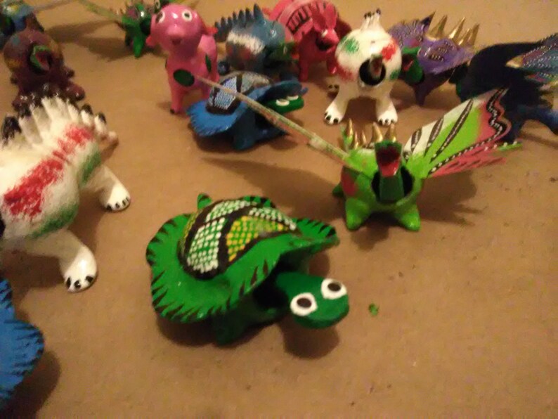 Lot of 100 Mixed Mexican Bobble Head Animals Folk ArtParty Etsy