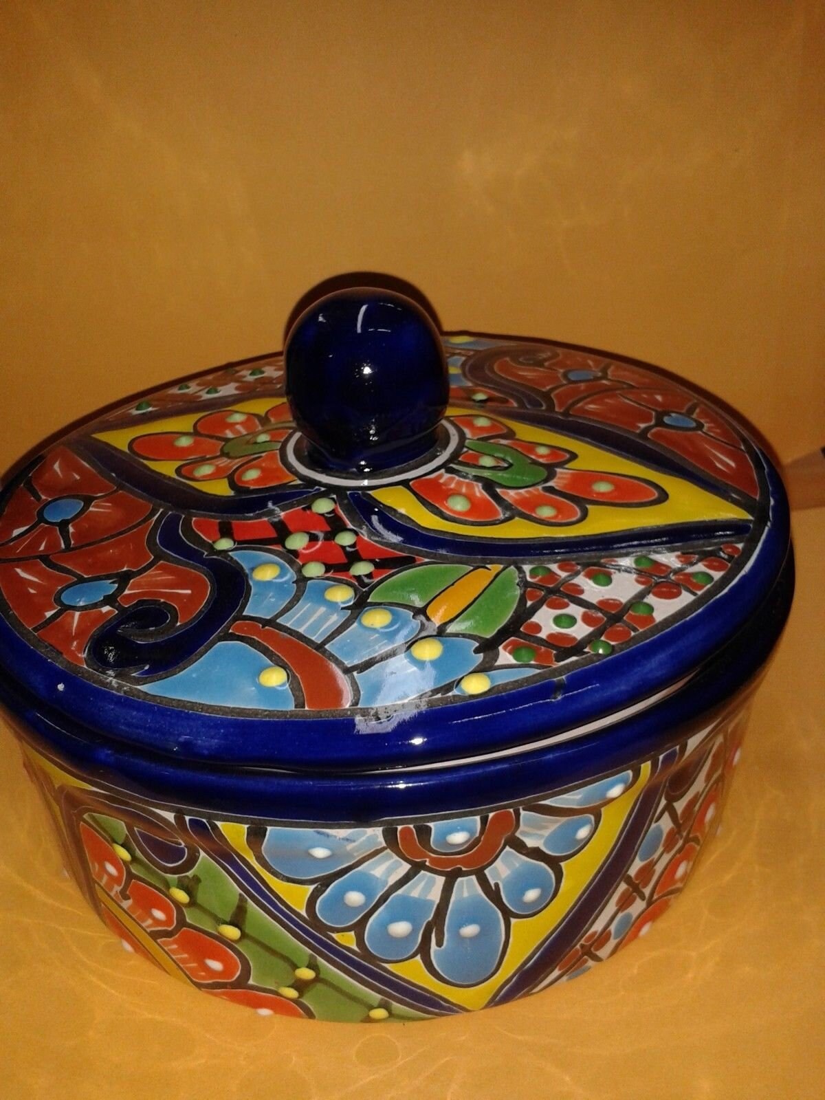 Talavera Tortilla Holder Beautiful Hand Painted Folk Art From Etsy