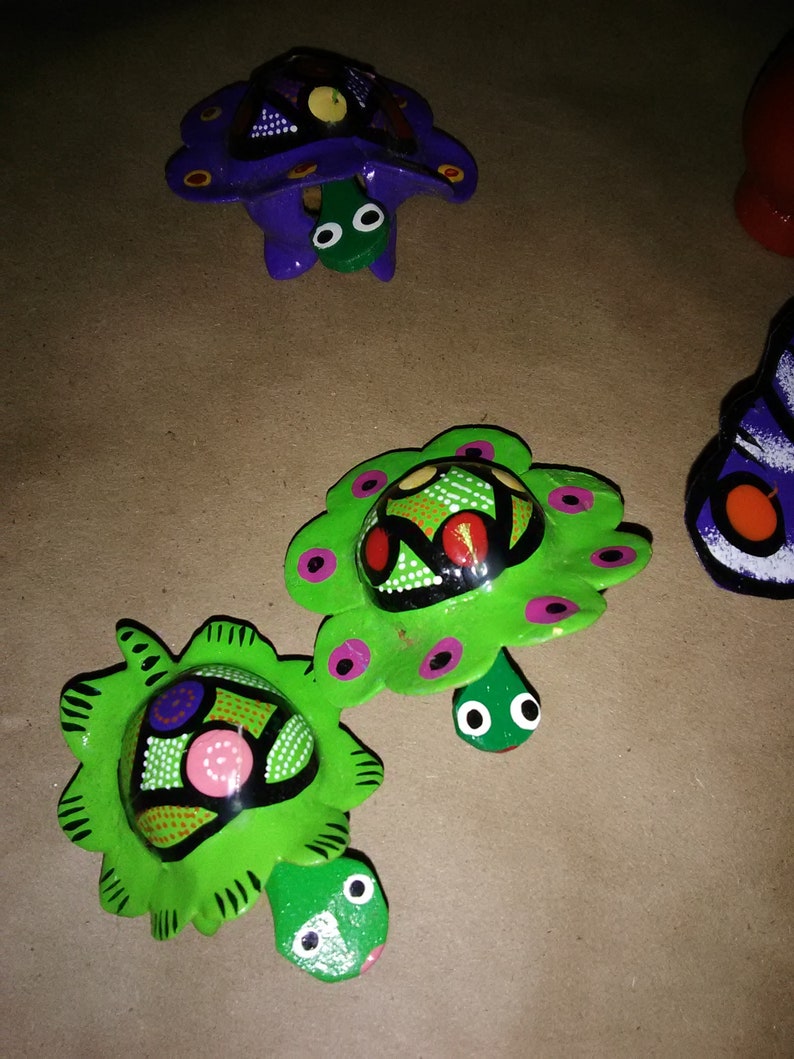 20 Mexican Bobble Head Animals Adorable Folk Art Toy from Etsy