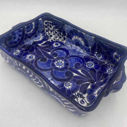 Casserole Baking Dishes Talavera Mexico Folk Lead Free Oven Etsy
