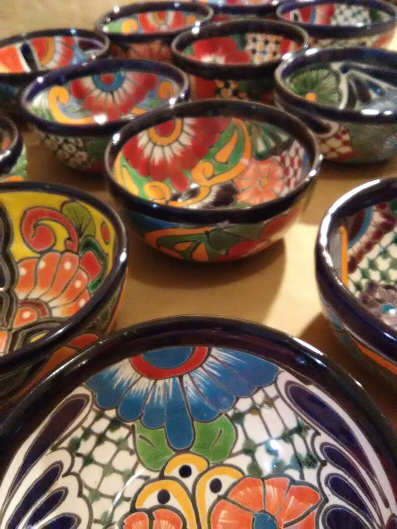 24 Piece Mexican Pottery Talavera Dinnerware Set. Seat 6 Etsy