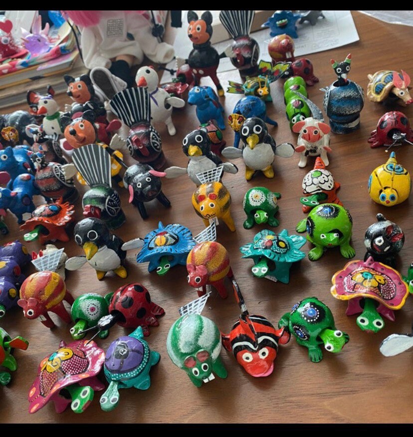 Lot of 50 Mexican Folk Art Alebrijes Bobble Head Animals Etsy