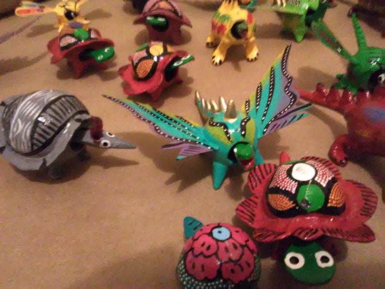 Lot of 100 Mixed Mexican Bobble Head Animals Folk ArtParty Etsy