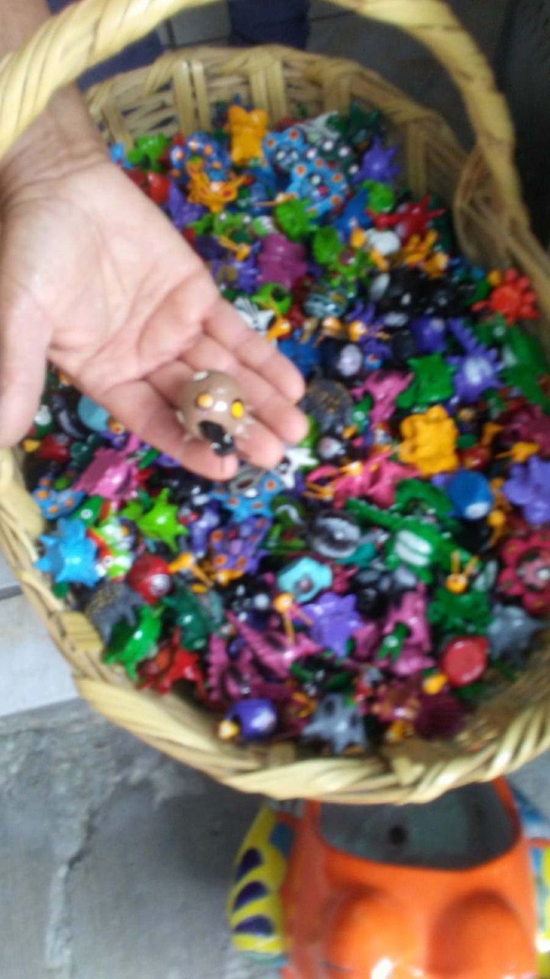 20 Mexican Bobble Head Animals Adorable Folk Art Toy From Etsy