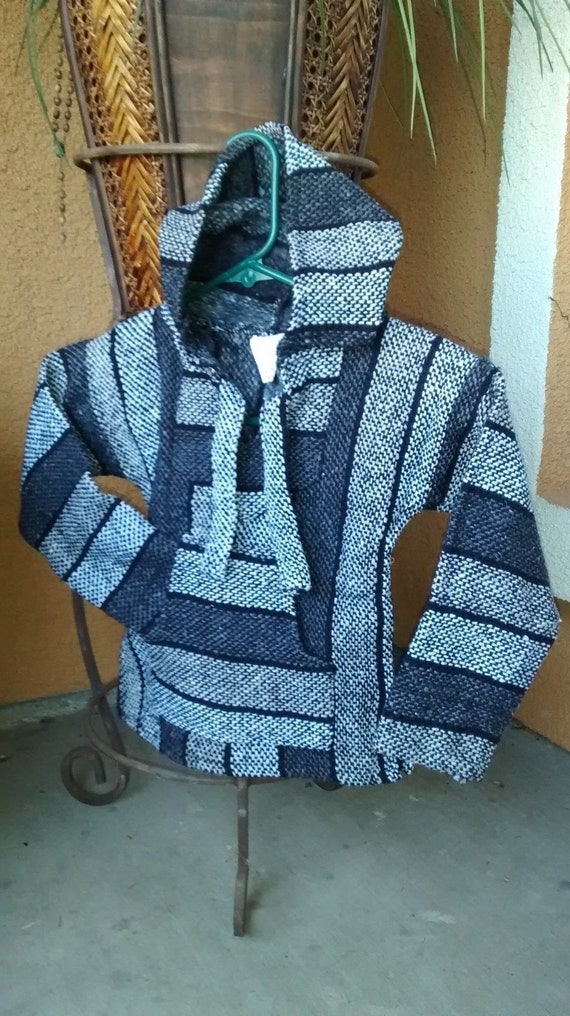 Baja Hoodie Children Poncho sweatshirt Drug rug Multicolored Striped Size 1T-4T