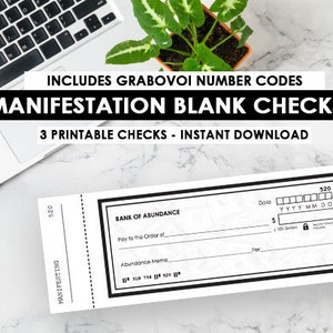 Printable Manifestation Checks Law of Attraction Blank Check to Manifest Money, blank boarding pass template for Vision Board printables