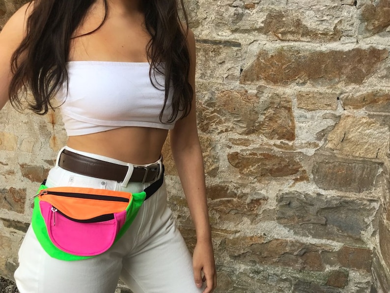 Love Route Colour Block Festival Unisex Fanny Pack Bum Bag