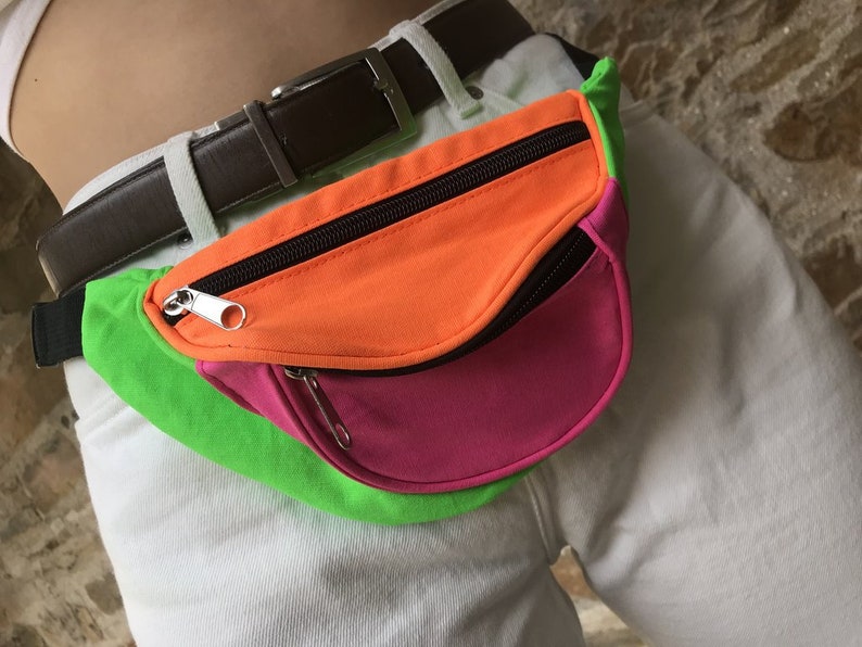 Love Route Colour Block Festival Unisex Fanny Pack Bum Bag