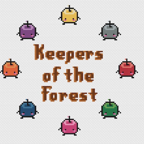 Stardew Valley All Junimo Colors Cross Stitch Pattern Set 2 Etsy