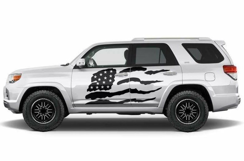 Toyota 4 runner lower side flag decal kits