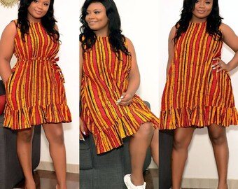 ankara short dresses for ladies