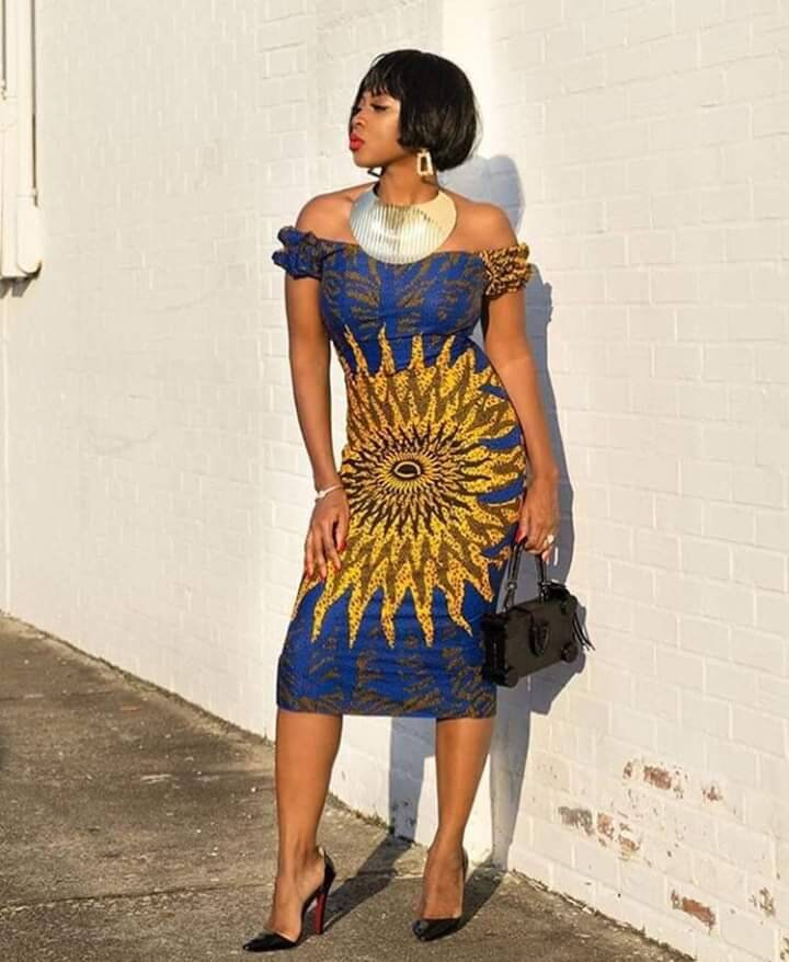 ankara midi dresses