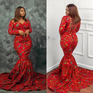 mermaid kitenge dresses