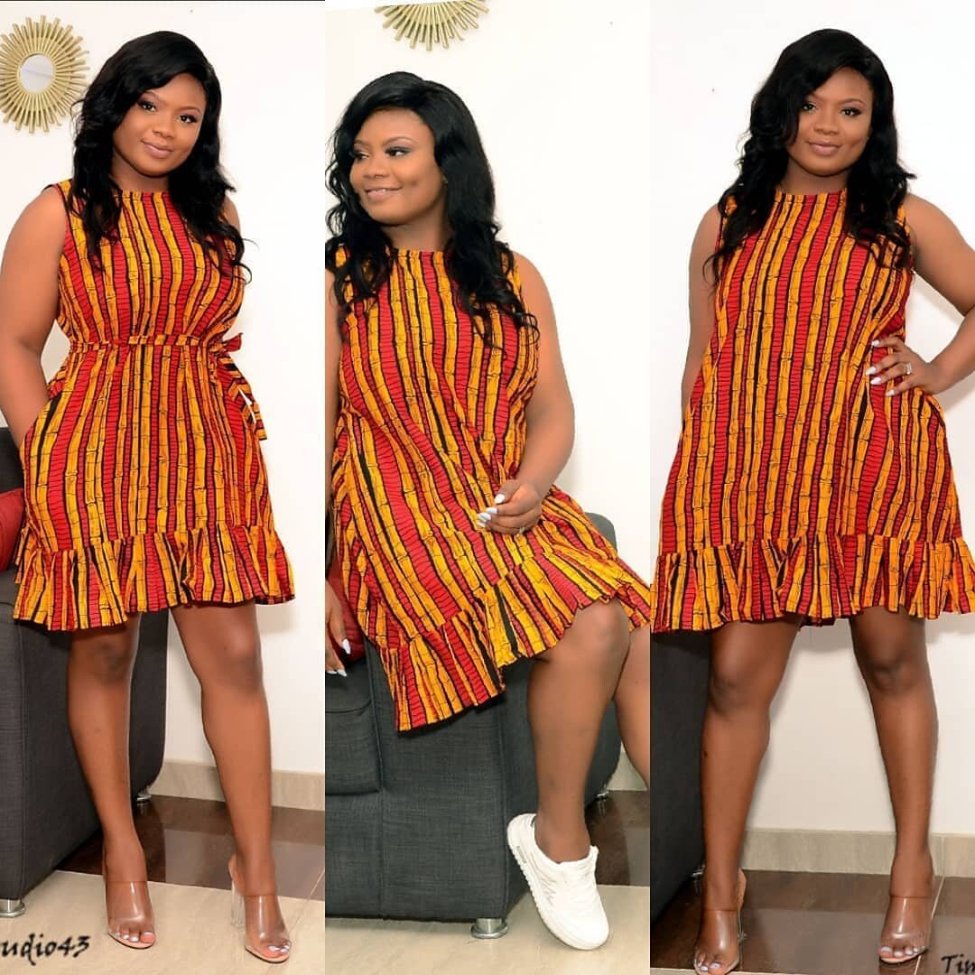 Ankara Short Dress/ Ankara Summer Dress 