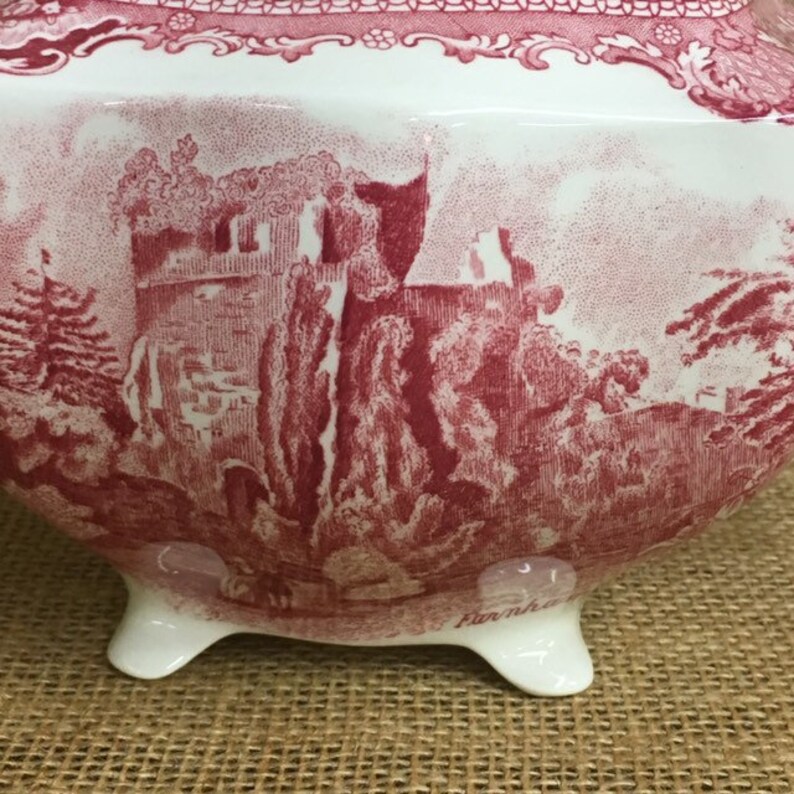 Old Britain Castles Teapot Johnson Brothers Pink