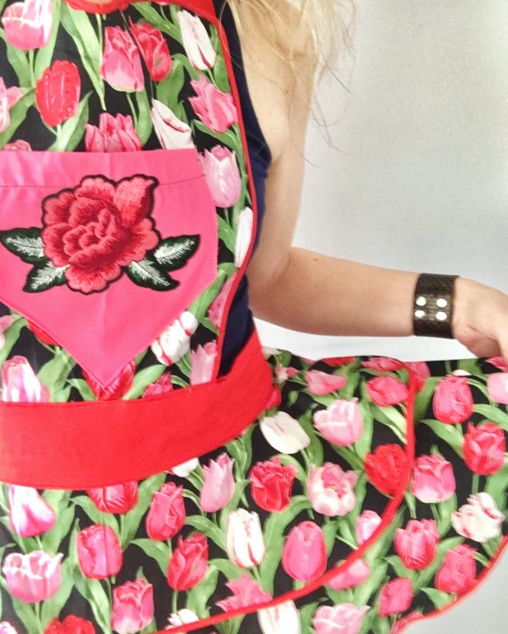 Tiptoe Through The Tulips Full Apron Etsy