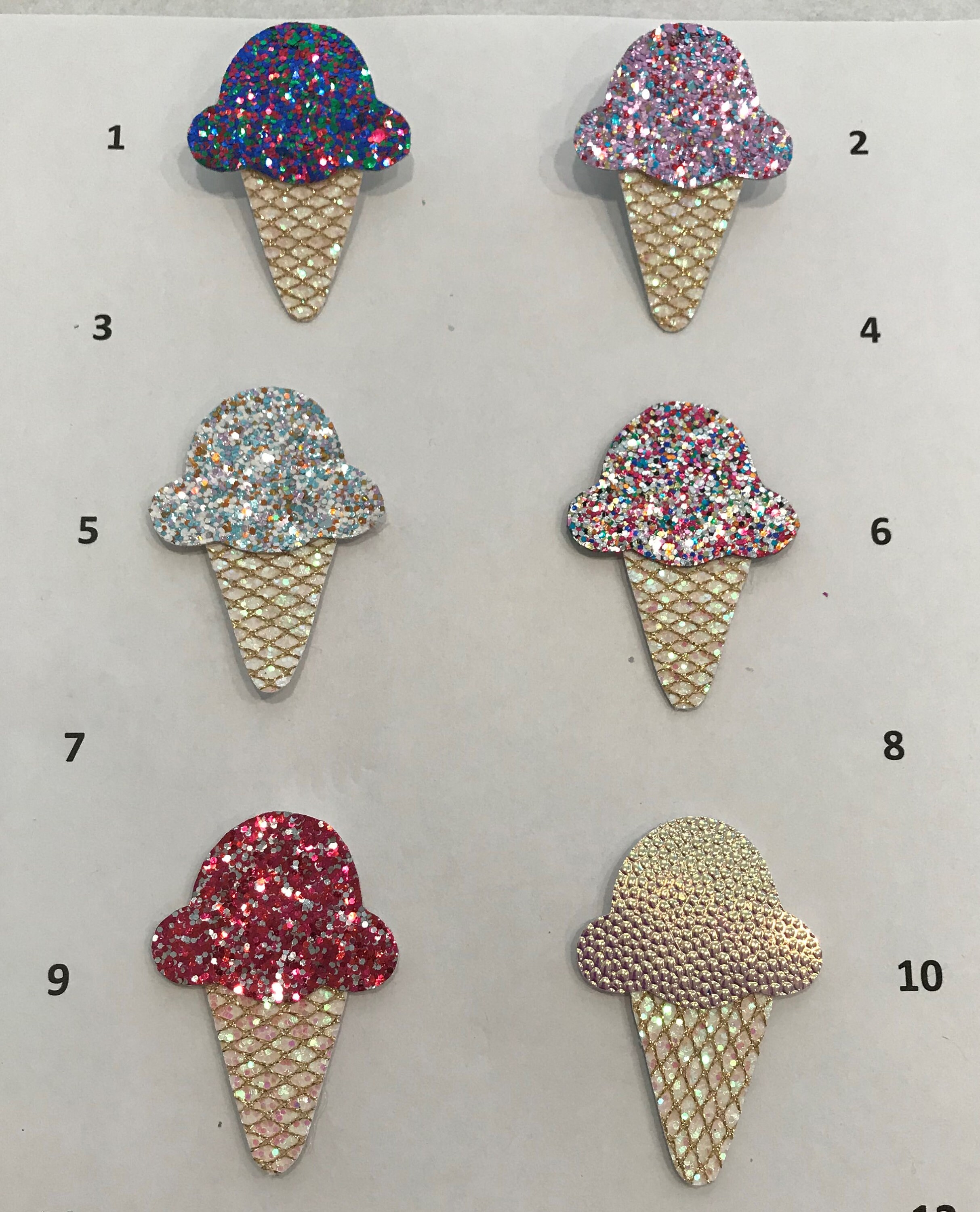 Ice Cream Cone hair clips Etsy