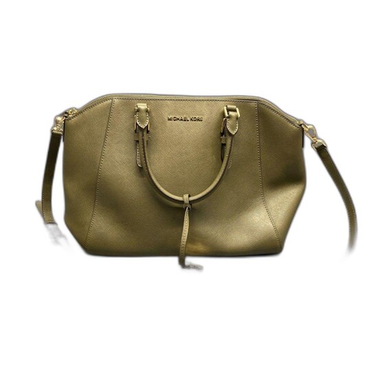 Michael Kors Large Ciara Olive Green Saffiano Satchel  display picture 1