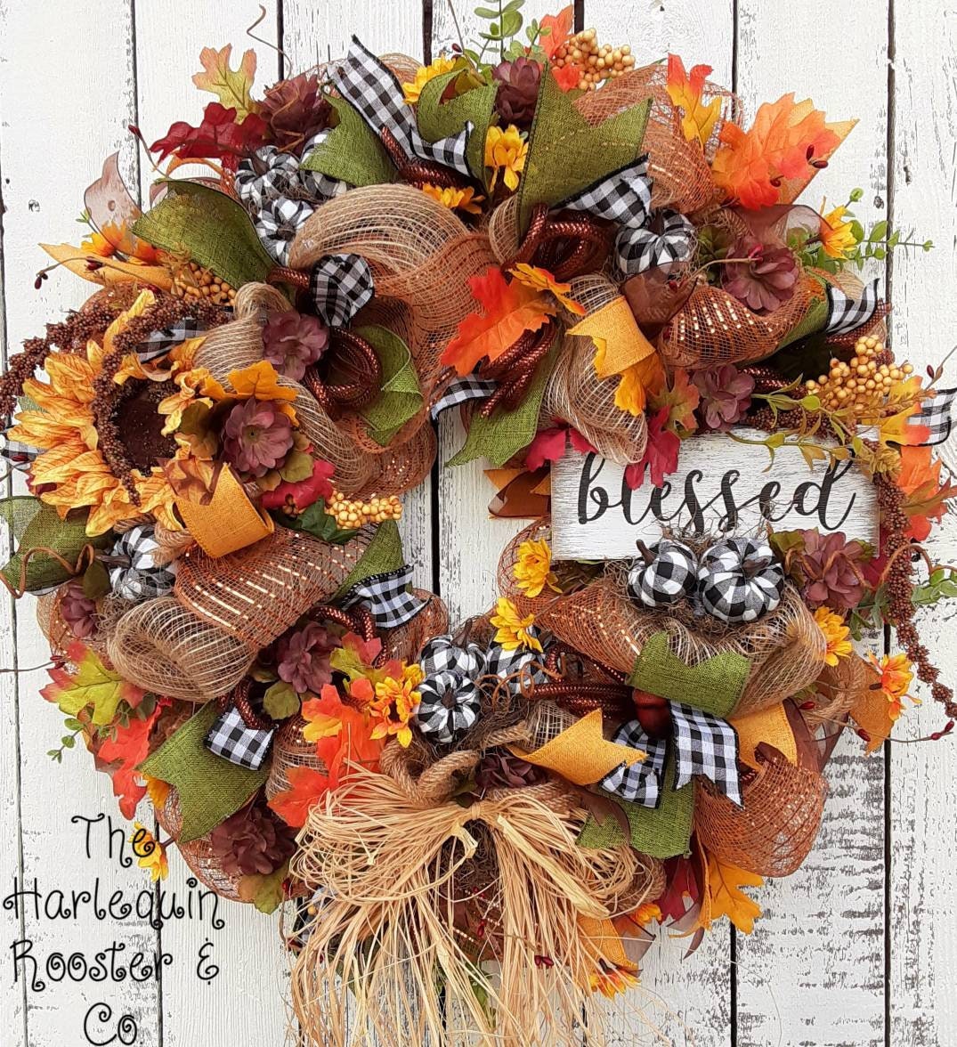 Buffalo Check Fall Pumpkin