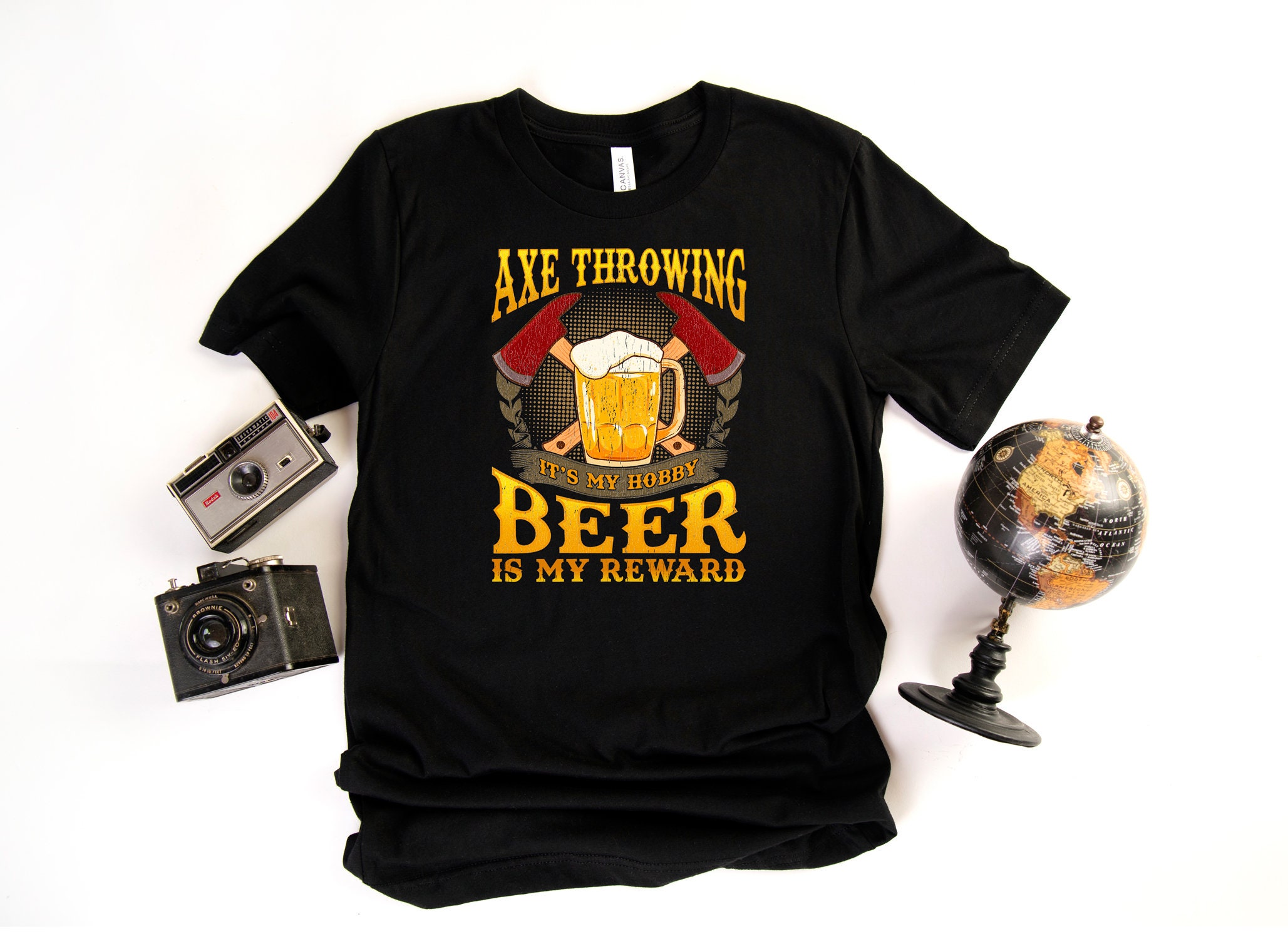 Axe Throwing and Beer T-shirt | Etsy