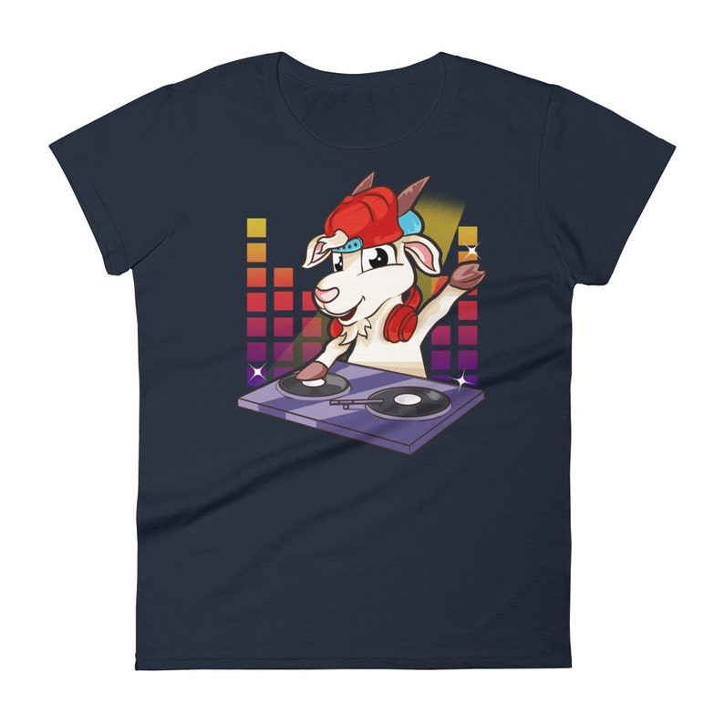 Goat DJ Behind the Turntables Edm/techno/house Music Goat Etsy