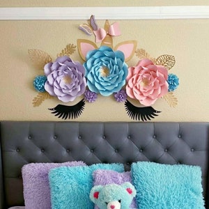 Unicorn Backdrop, Unicorn Paper Flowers, Unicorn Wall Decoration, Unicorn Party, Unicorn Birthday, Unicorn Party Decor, Unicornio, Pastel