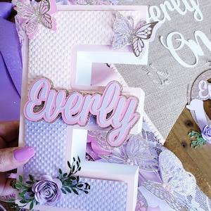 Floral 3D Letters, Quinceanera 3D Letter, Letras 3D, Nursery Decoration’s, Baby Shower Decorations, Butterfly 3D Letters, Pink 3D Letters