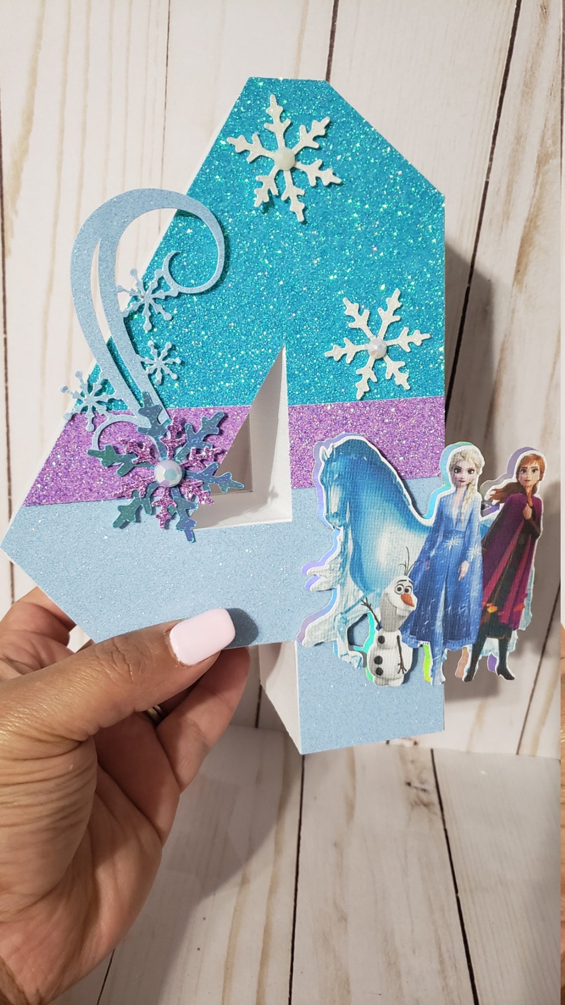 Frozen Inspired 3D Letters Frozen Party 3D Letter Frozen Etsy
