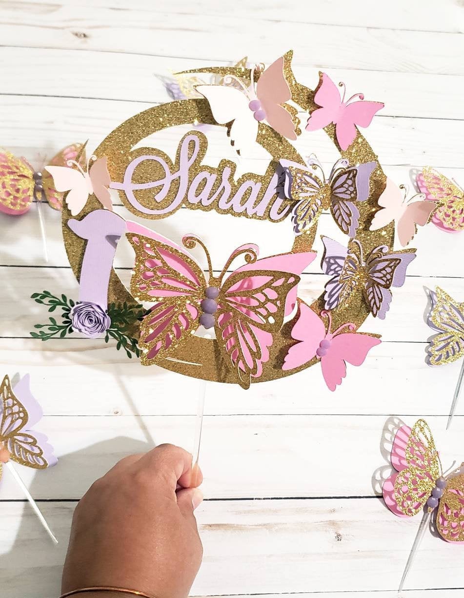 3D Butterfly Cake Topper Butterfly Party Butterfly Etsy