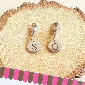 Letter Charm, Stainless Steel Initial, Creative Personalization, Unique Gift