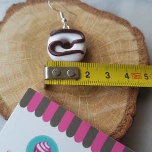 Donuts Earrings, Polymer Clay, Fimo, Funny, Cute, Funny, Fun, Candy Cake, Donuts, Kawaii image 3