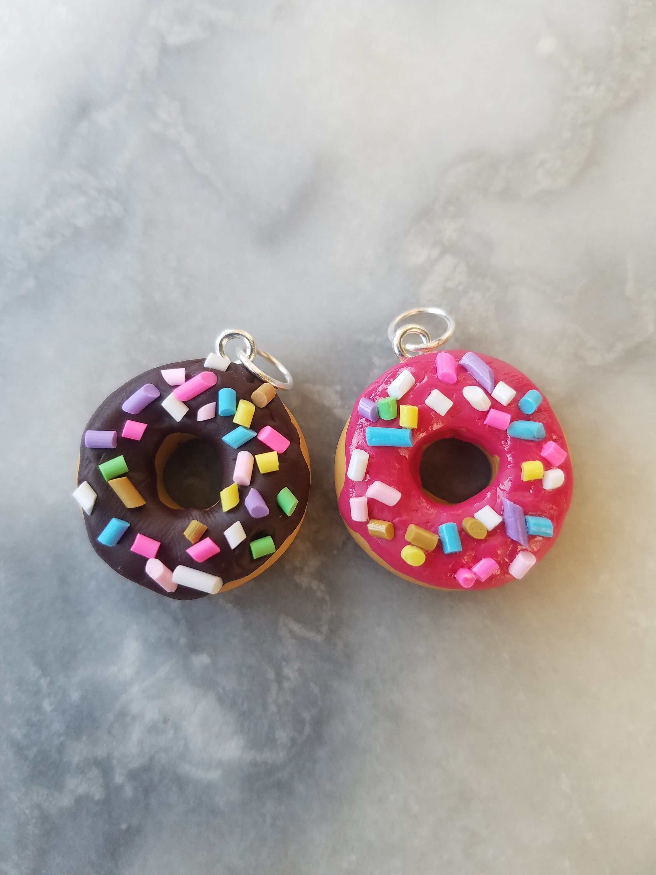 Charm Donut 2cm Chocolate Or Strawberry Clay Polymer Fimo Etsy Charm Donut 2cm Chocolate Or Strawberry Clay Polymer Fimo Etsy