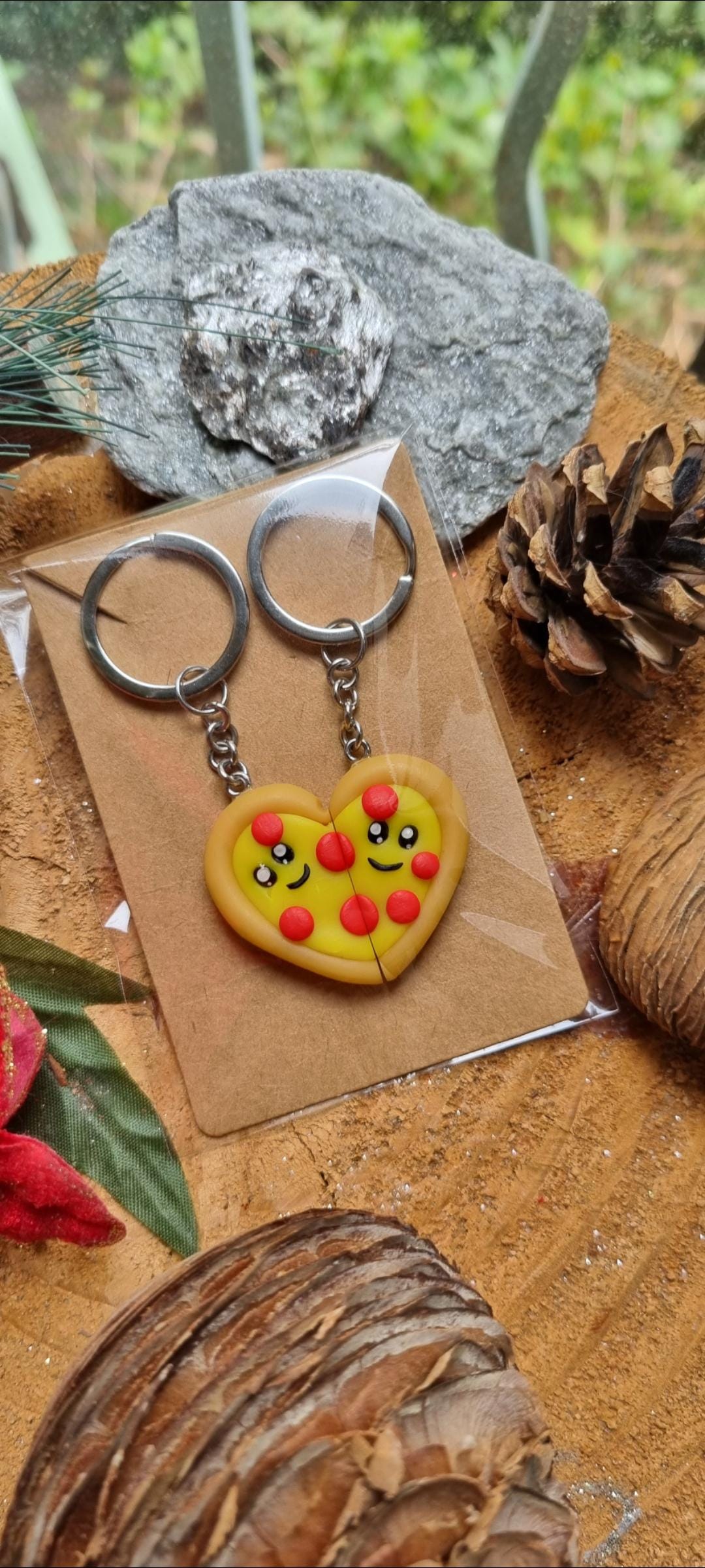 Llavero Pizza 'You Have A Pizza My Heart' - Regalo Divertido Para Parejas