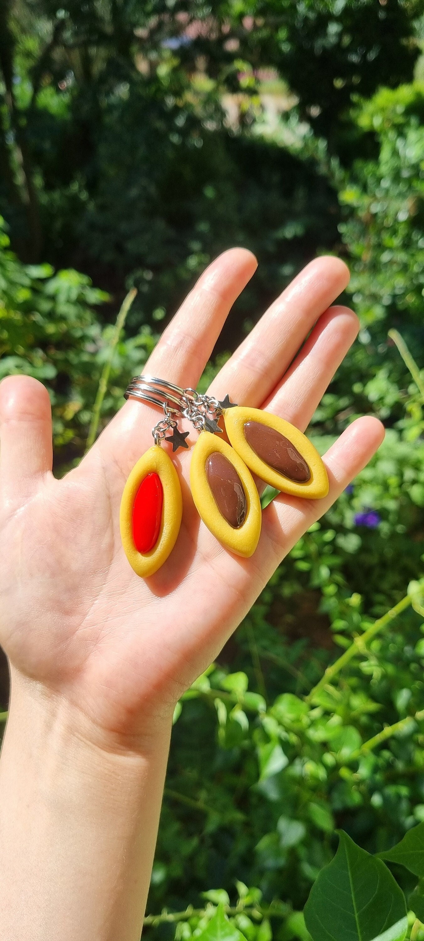 2 BFF Keyrings, Best Friends Forever, Tray to Share, Best Friend, Friendship Gift, Cute, Fimo, Cool, Kawaii, Cake