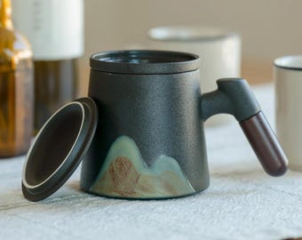 Mountain Peak Loose Leaf Steeping Mug