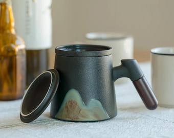 Mountain Peak Loose Leaf Steeping Mug