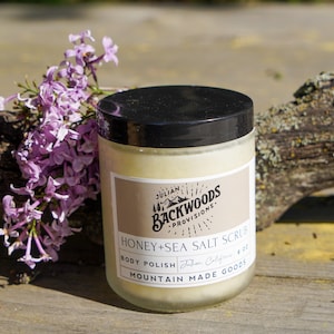 Backwoods Provisions Sea Salt, Honey, Lilac and Oak Body Scrub