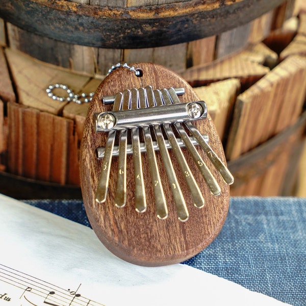 Miniature Personalized Kalimba With Key Chain