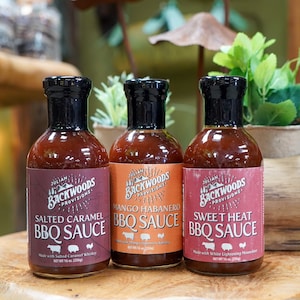 Salsa BBQ Julian Backwoods Provisions 3 Sabores / 16 oz imagen 1