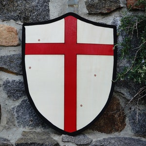 Handmade 18&quot; Toy Medieval Heater Shield For Costume for Play or Wall Art