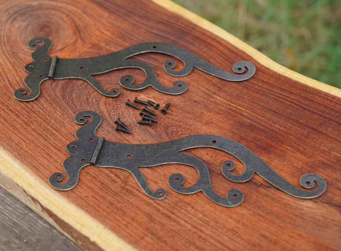 Wave Motif Strap Matching Hinges - Set of 2 - Etsy