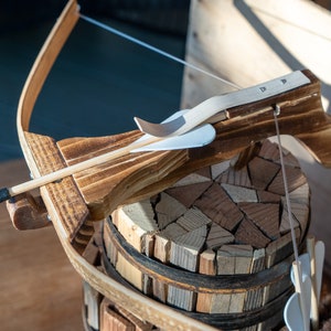 18-Inch Toy Wooden Crossbow With Bolts & Belt Quiver - Safe Fun For Kids