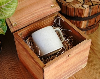 Handcrafted Wooden Mug Gift Box