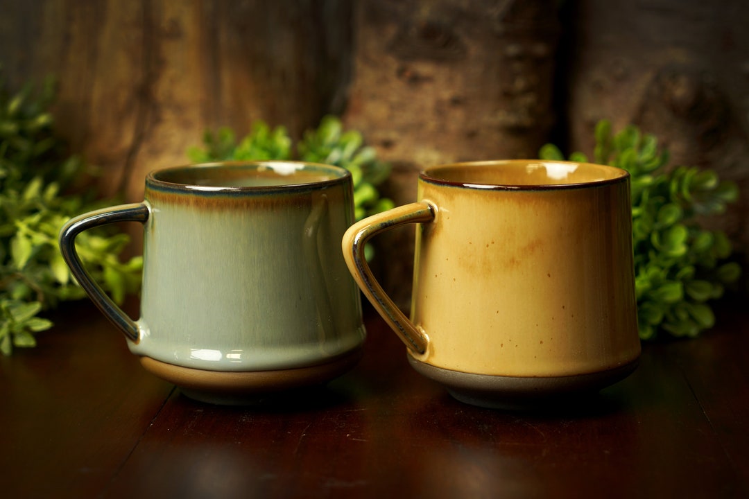Sand Dip Glazed Ceramic 8 Oz Mug Etsy