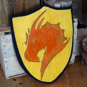 Handmade 18&quot; Dragon Heater Shield For Costume for Play or Wall Art
