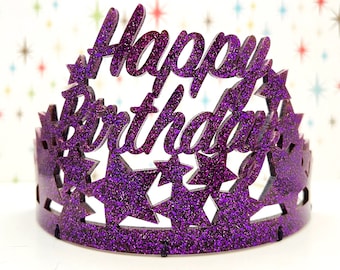 Happy Birthday Tiara, Custom Color Choice