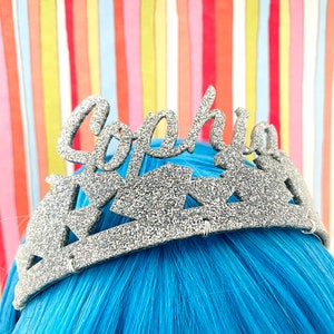 IL TUO NOME Tiara con diamanti, nome personalizzato, colore personalizzato