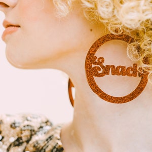 YOUR WORD Earrings, custom word, custom color, free shipping